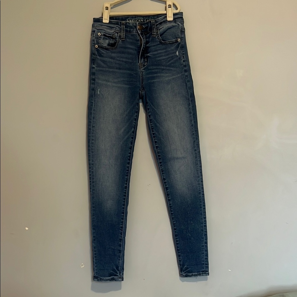 American Eagle Outfitters High Rise Blue Jeans Classic Style ( vintage)